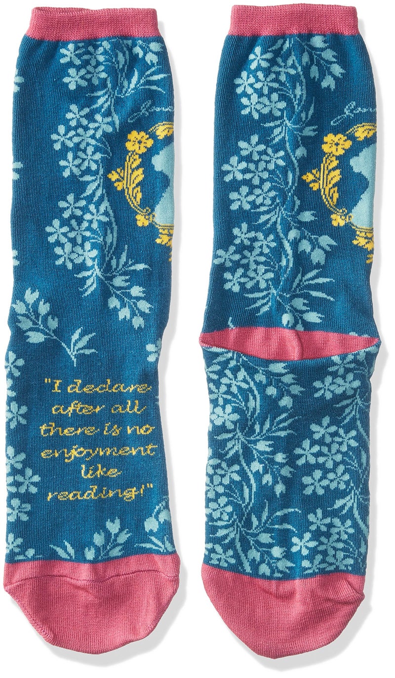 Socksmith Jane Austen Steel Blue One Size